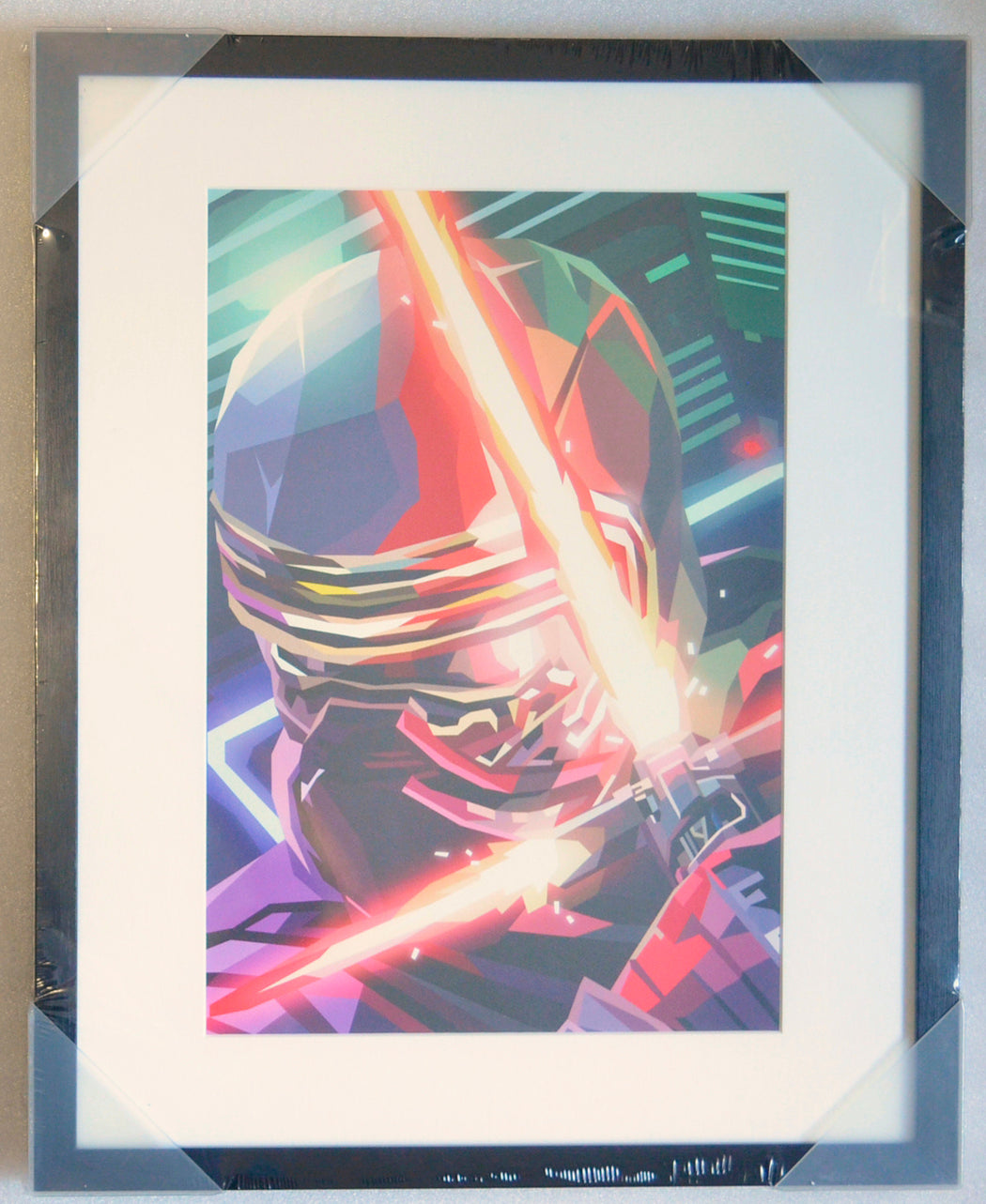 KYLO RENN - STAR WARS : FRAMED ABSTRACT ART - Liam Brazier 