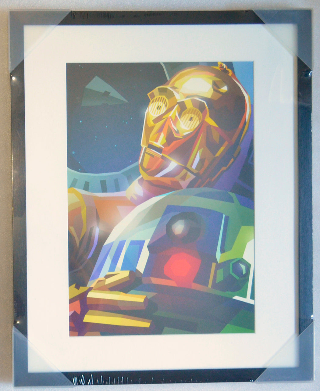 R2D2 AND C3PO - STAR WARS : FRAMED ABSTRACT ART - Liam Brazier 