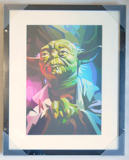 YODA - STAR WARS : FRAMED ABSTRACT ART - Liam Brazier 