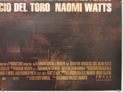 21 GRAMS (Bottom Right) Cinema Quad Movie Poster 