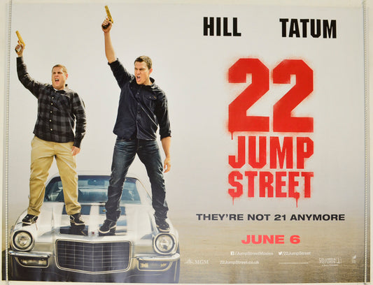 22 Jump Street  (Teaser / Advance Version)   Original Quad Poster - Film Poster - Movie Poster  