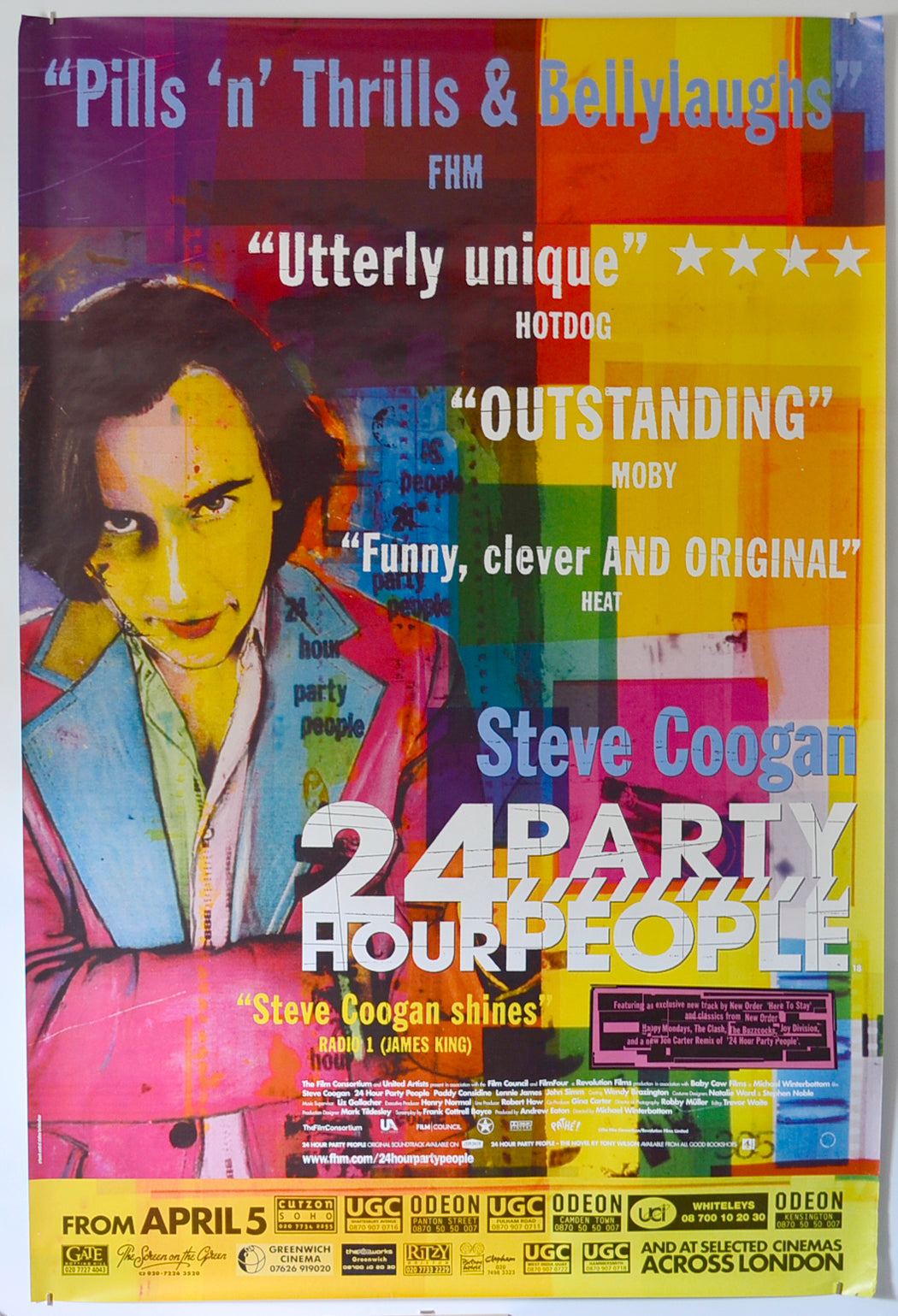 24 Hour Party People  Original British 4 Sheet Poster - Film Poster - Movie Poster