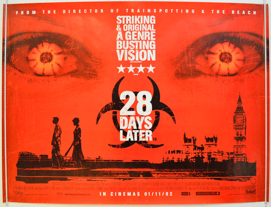 28 Days Later Original Quad Poster - Film Poster - Movie Poster  