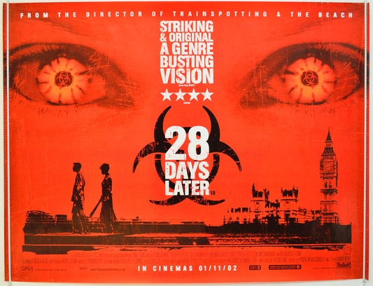 28 Days Later Original Quad Poster - Film Poster - Movie Poster  