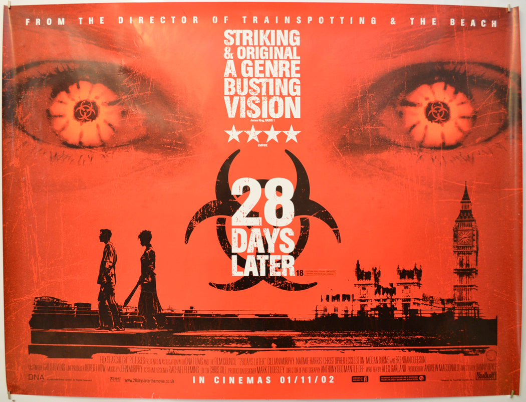 28 Days Later Original Quad Poster - Film Poster - Movie Poster