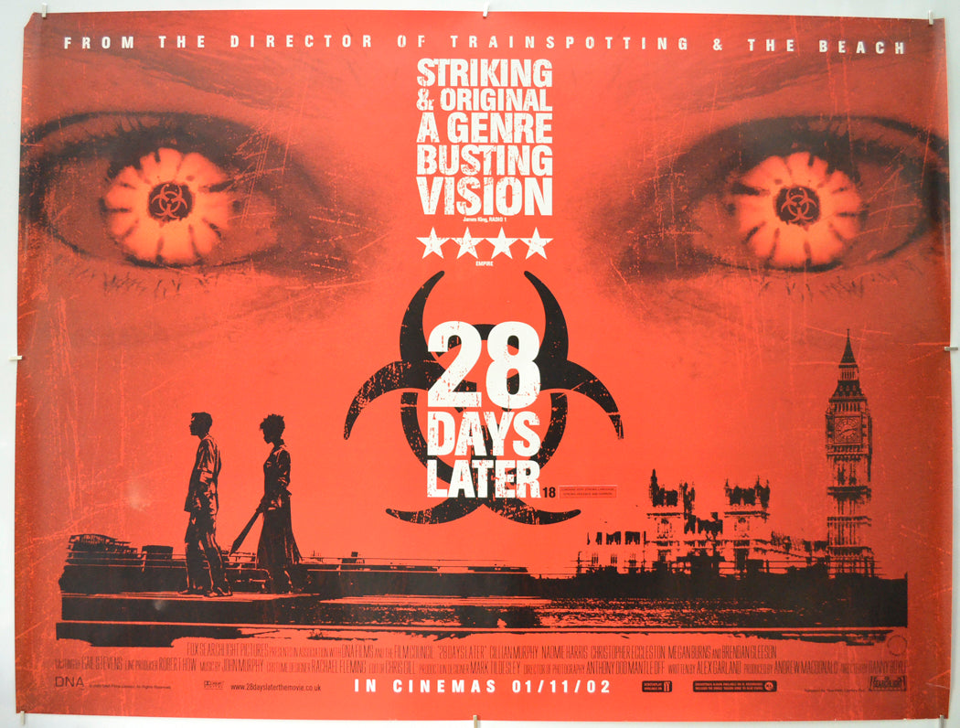 28 Days Later Original Quad Poster - Film Poster - Movie Poster  