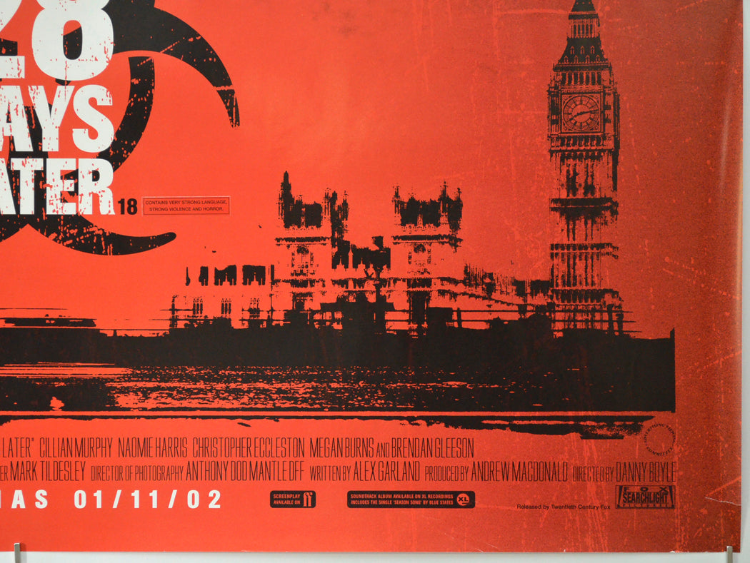 28 DAYS LATER (Bottom Right) Cinema Quad Movie Poster 