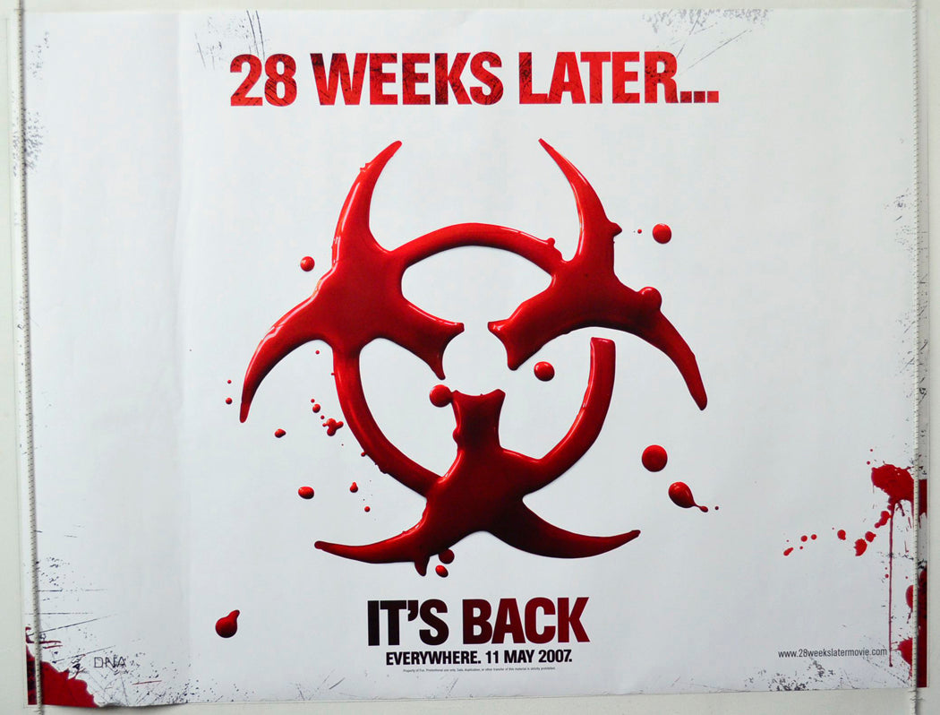 28 Weeks Later  (Teaser / Advance Version)   Original British Quad Poster - Movie Poster