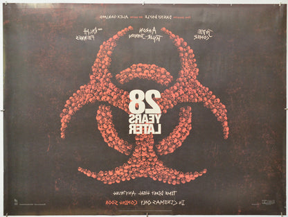 28 Years Later (Back) Cinema Quad Movie Poster 