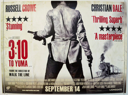 3:10 To Yuma Original British Quad Poster - Film Poster - Movie Poster 