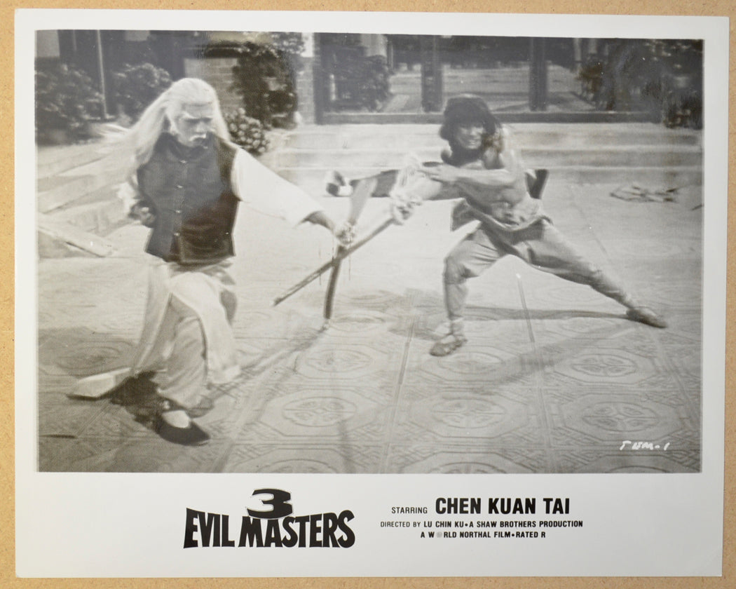 3 Evil Masters (a.k.a. Bei pan shi men) (a.k.a. The Master) Original Black and White Press Still (Photograph) 