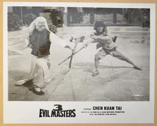 3 Evil Masters (a.k.a. Bei pan shi men) (a.k.a. The Master) Original Black and White Press Still (Photograph) 