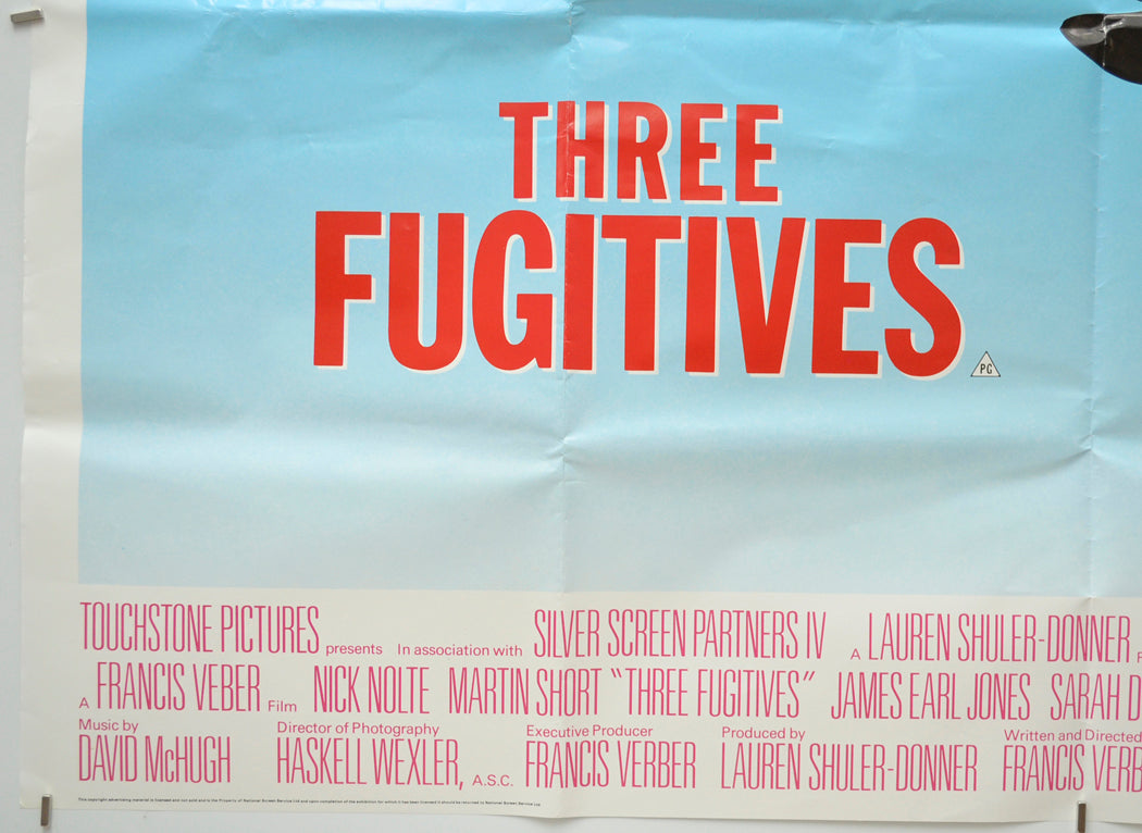 THREE FUGITIVES (Bottom Left) Cinema Quad Movie Poster 