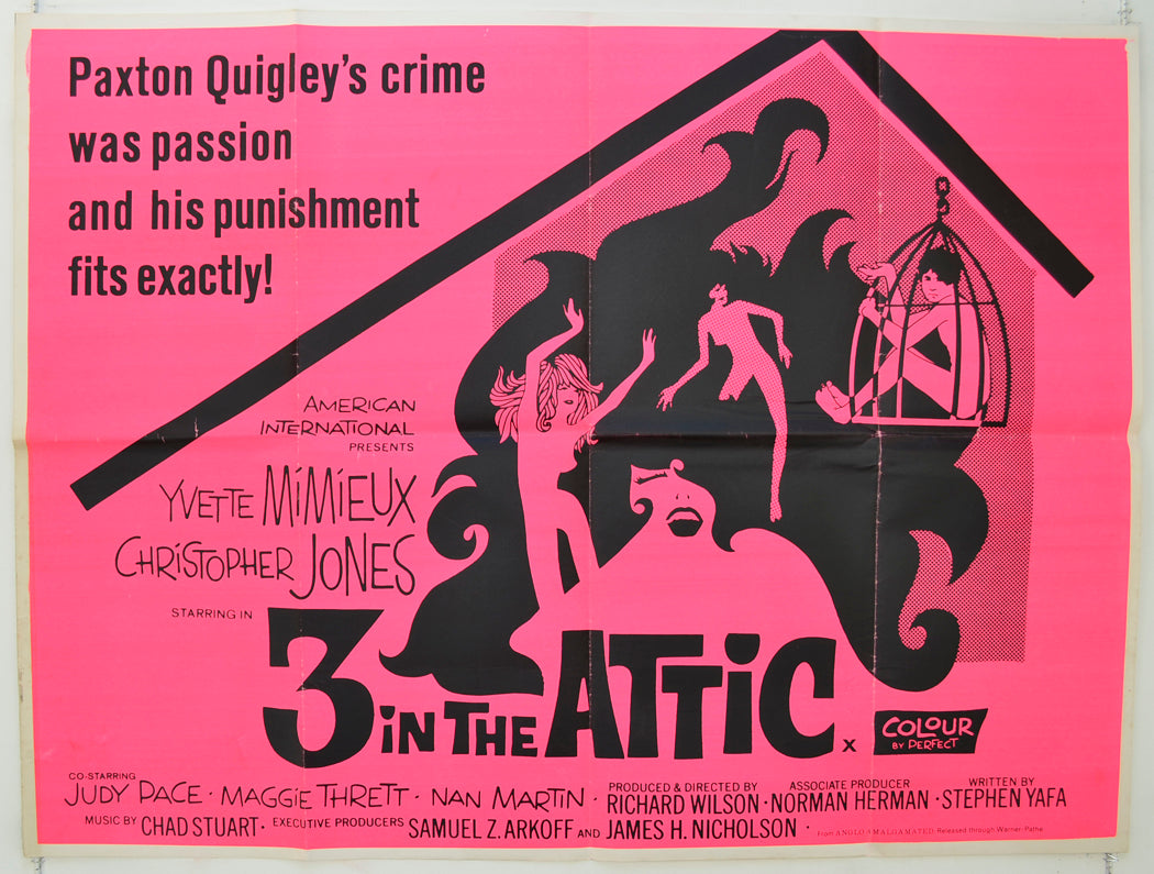 3 In The Attic  (a.k.a. Three In The Attic)   Original Quad Poster - Film Poster - Movie Poster  