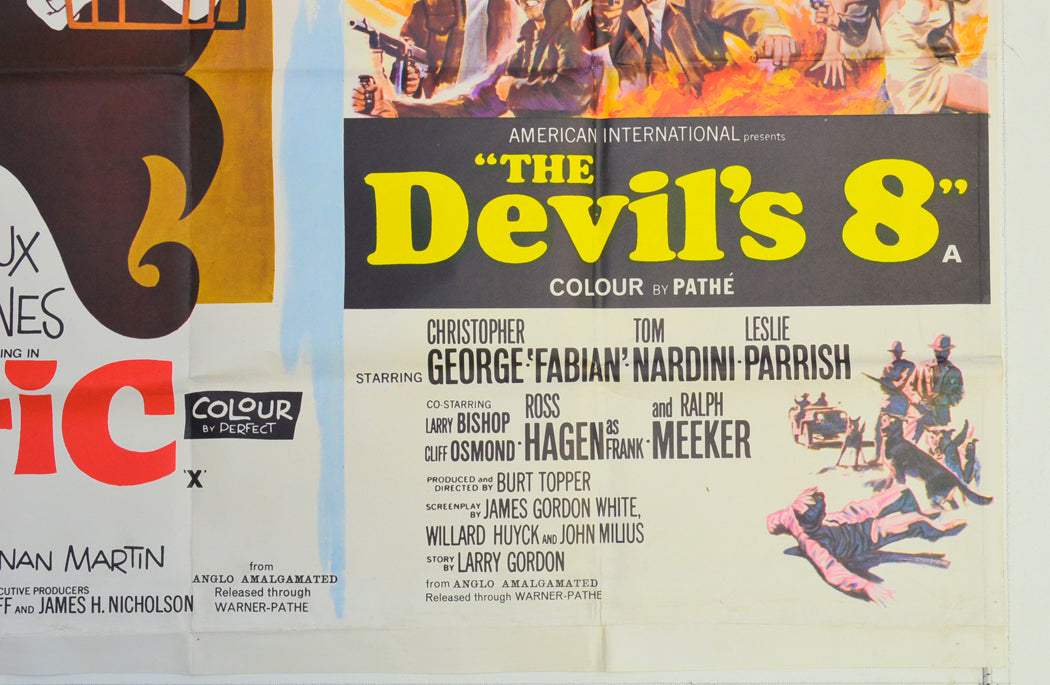 3 IN THE ATTIC / THE DEVIL’S 8 (Bottom Right) Cinema Quad Movie Poster 