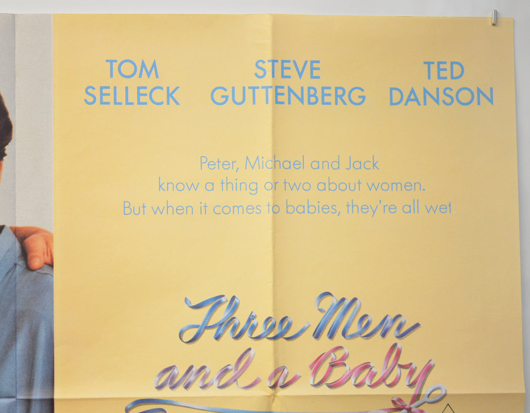 THREE MEN AND A BABY (Top Right) Cinema Quad Movie Poster 