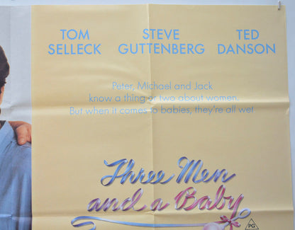 THREE MEN AND A BABY (Top Right) Cinema Quad Movie Poster 