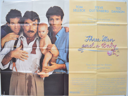 Three Men And A Baby Original Quad Poster - Film Poster - Movie Poster