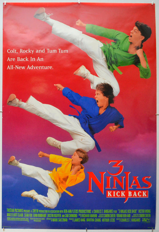 3 Ninjas Kick Back  Original One Sheet Poster - Film Poster - Movie Poster