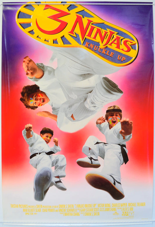 3 Ninjas Knuckle Up  Original One Sheet Poster - Film Poster - Movie Poster 