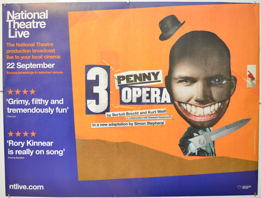 The 3 Penny Opera (a.k.a. National Theatre Live: The Threepenny Opera) Original Quad Poster - Film Poster - Movie Poster