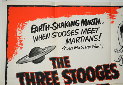 THE THREE STOOGES IN ORBIT (Top Left) Cinema Quad Movie Poster 