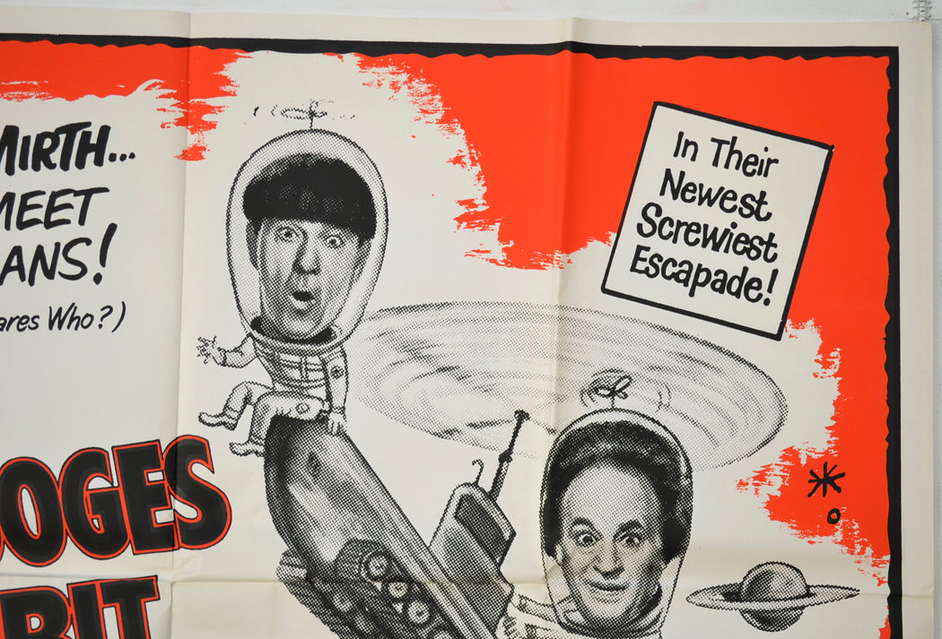 THE THREE STOOGES IN ORBIT (Top Right) Cinema Quad Movie Poster 