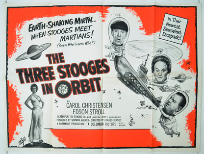 The Three Stooges In Orbit   Original Quad Poster - Film Poster - Movie Poster 