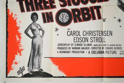 THE THREE STOOGES IN ORBIT (Bottom Left) Cinema Quad Movie Poster 