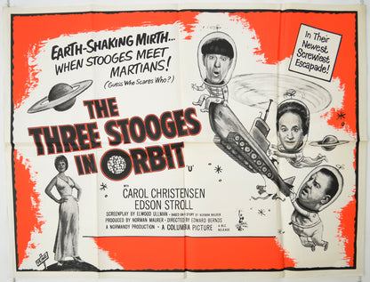 The Three Stooges In Orbit   Original Quad Poster - Film Poster - Movie Poster 