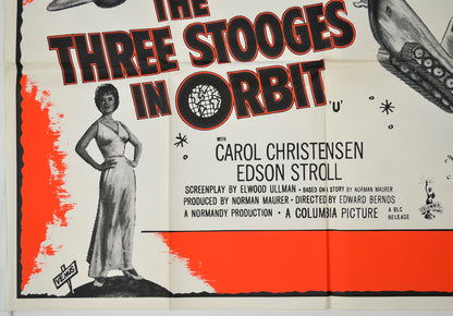 THE THREE STOOGES IN ORBIT (Bottom Left) Cinema Quad Movie Poster 