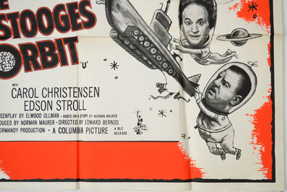 THE THREE STOOGES IN ORBIT (Bottom Right) Cinema Quad Movie Poster 