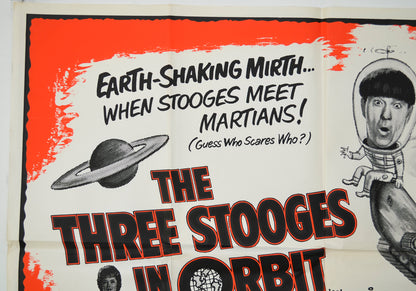 THE THREE STOOGES IN ORBIT (Top Left) Cinema Quad Movie Poster 