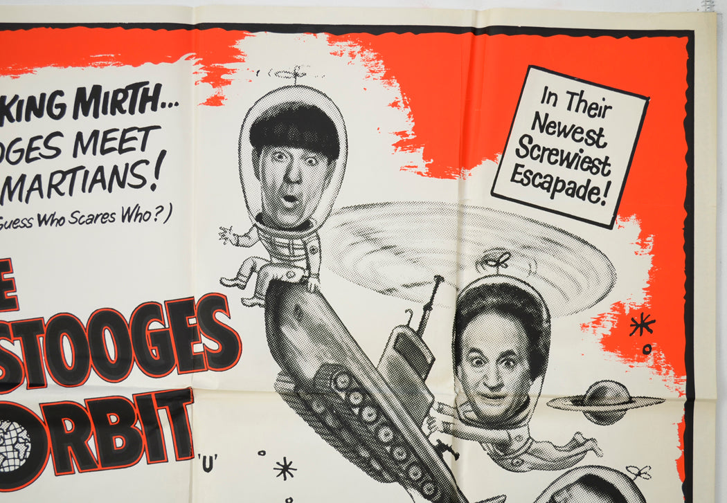 THE THREE STOOGES IN ORBIT (Top Right) Cinema Quad Movie Poster 