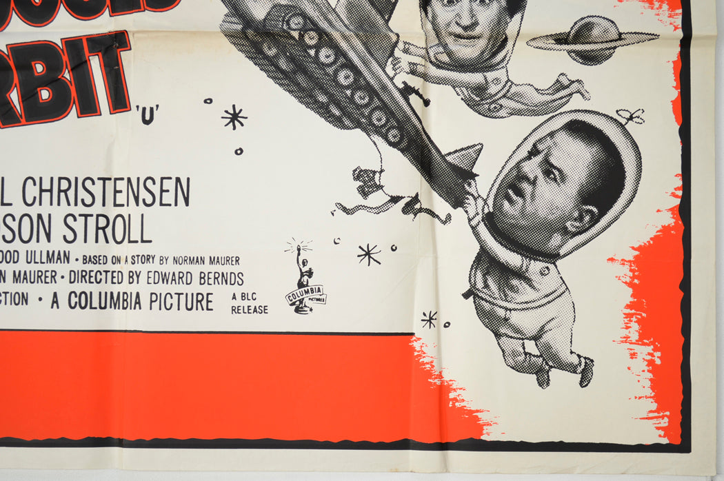 THE THREE STOOGES IN ORBIT (Bottom Right) Cinema Quad Movie Poster 