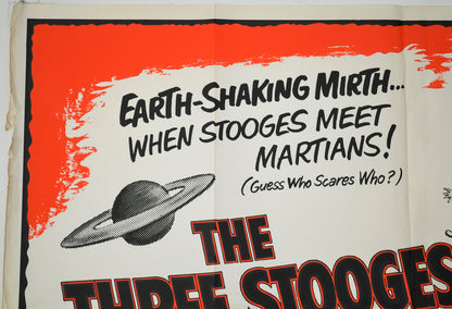 THE THREE STOOGES IN ORBIT (Top Left) Cinema Quad Movie Poster 