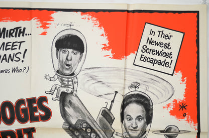 THE THREE STOOGES IN ORBIT (Top Right) Cinema Quad Movie Poster 