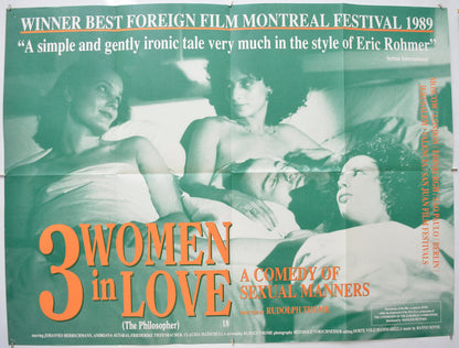 3 Women In Love (a.k.a. The Philosopher, Der Philosopher) Original Quad Poster - Film Poster - Movie Poster