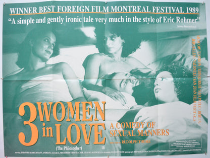 3 Women In Love  (a.k.a. The Philosopher, Der Philosopher)  Original Quad Poster - Film Poster - Movie Poster