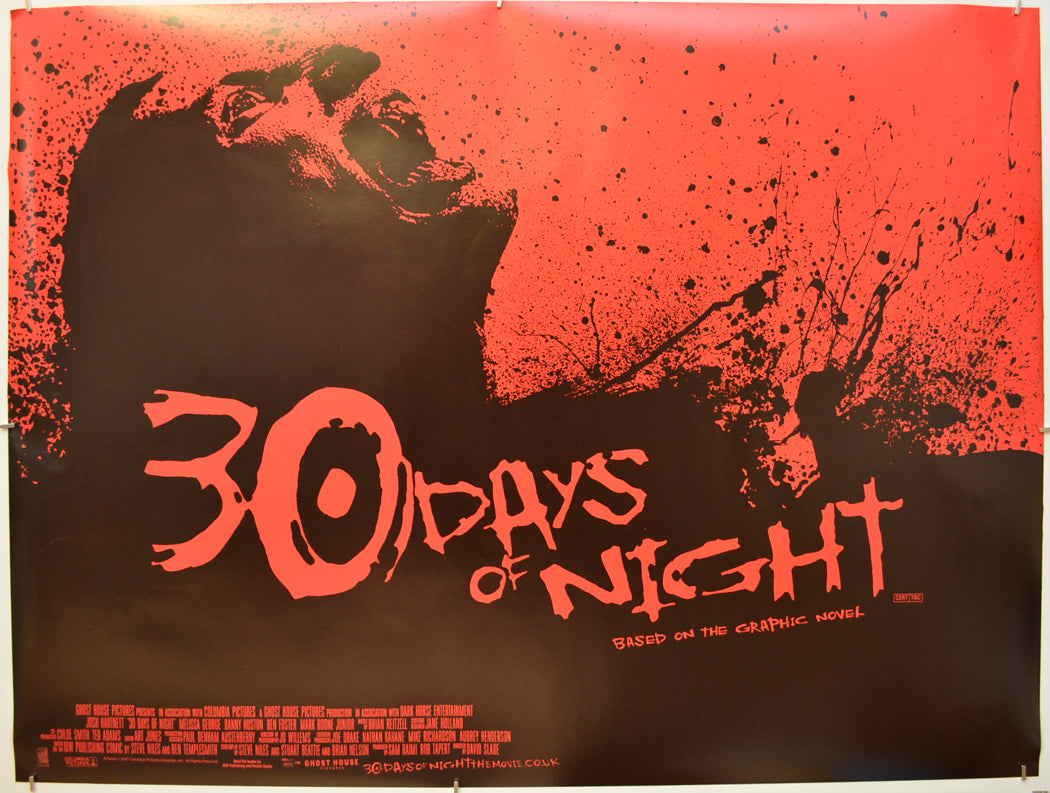 30 Days Of Night Original Quad Poster - Film Poster - Movie Poster  