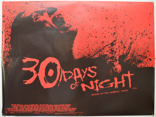 30 Days Of Night Original Quad Poster - Film Poster - Movie Poster