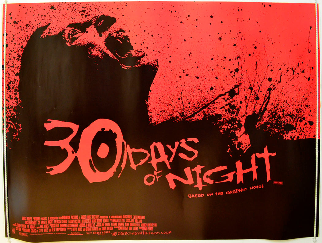 30 Days Of Night  Original British Quad Poster - Film Poster - Movie Poster