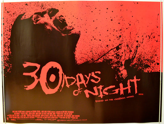 30 Days Of Night  Original British Quad Poster - Film Poster - Movie Poster