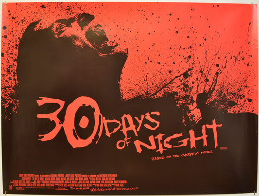 30 Days Of Night  Original Quad Poster - Film Poster - Movie Poster