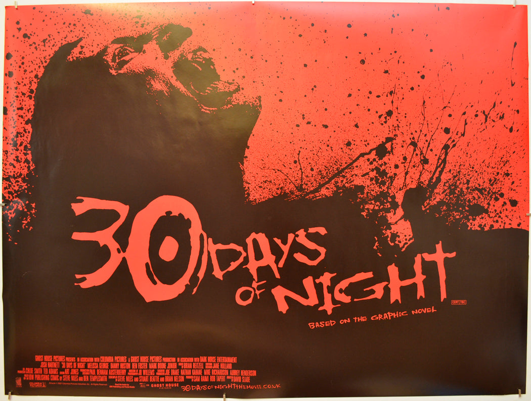 30 Days Of Night Original Quad Poster - Film Poster - Movie Poster  