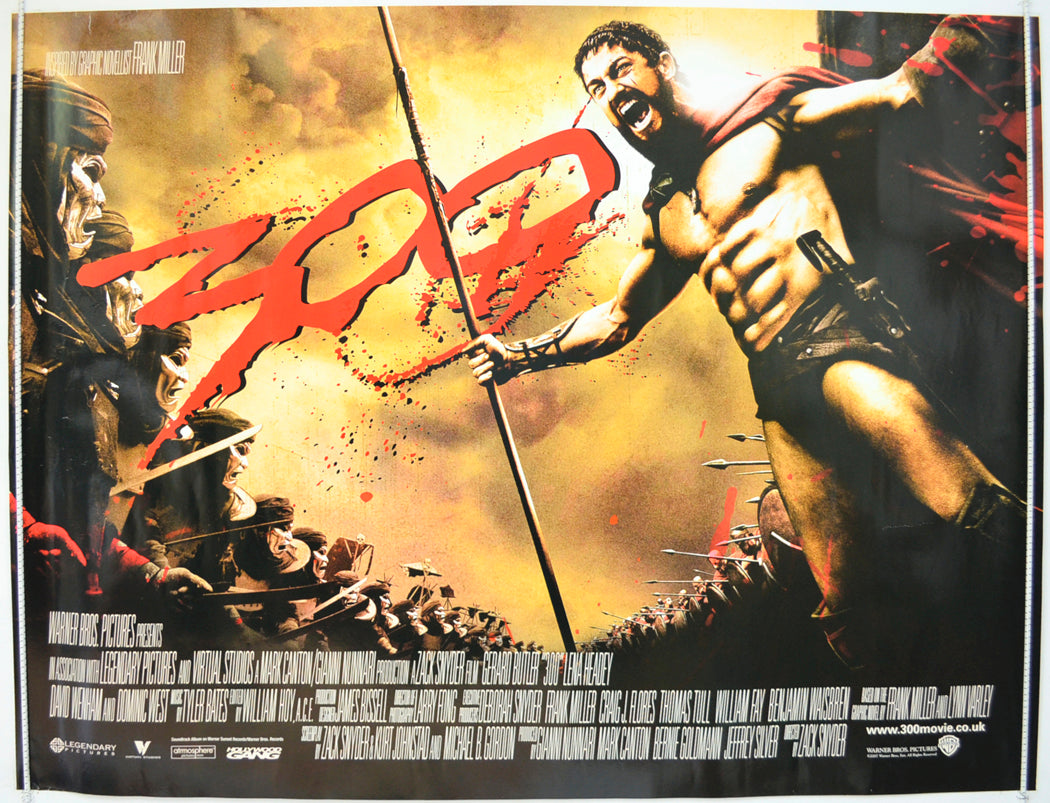 300 Original Quad Poster - Film Poster - Movie Poster  