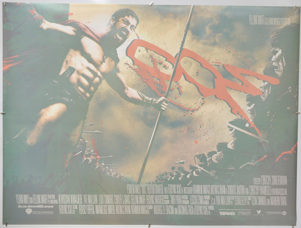 300 (Back) Cinema Quad Movie Poster 