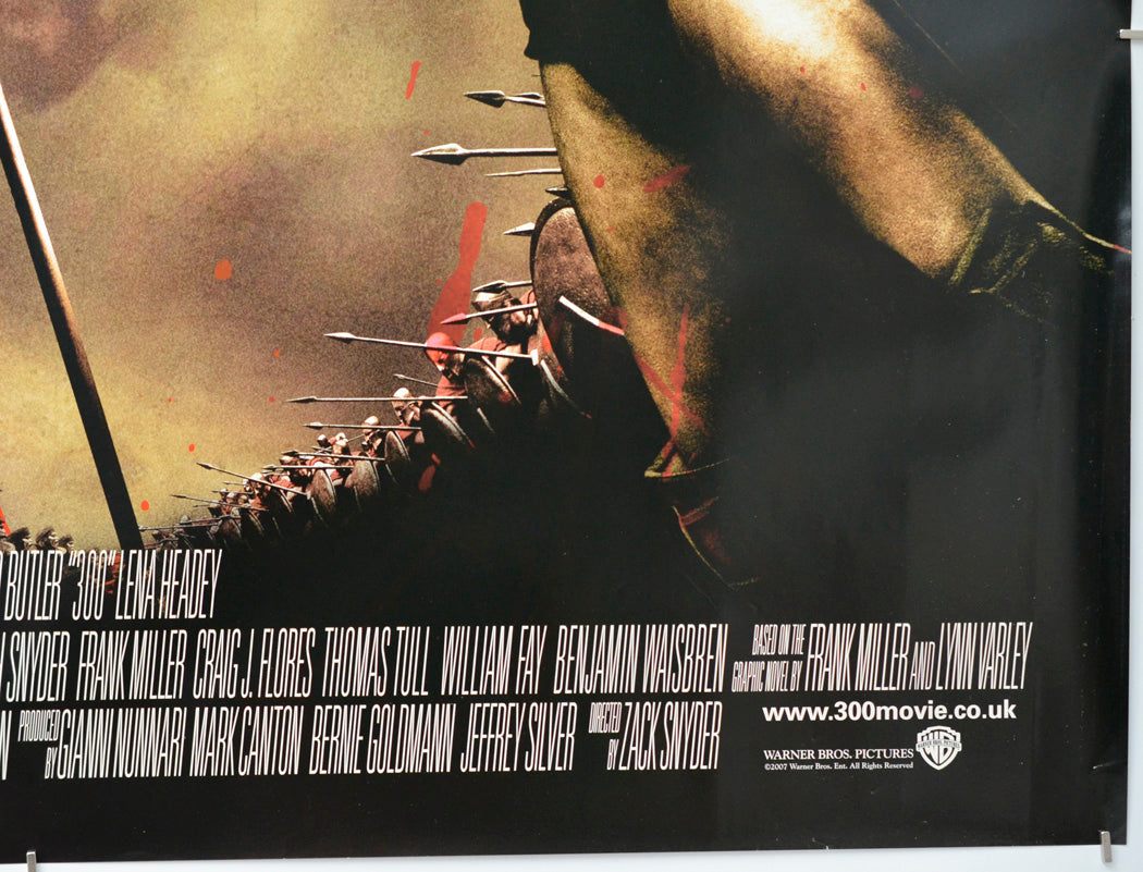 300 (Bottom Right) Cinema Quad Movie Poster 