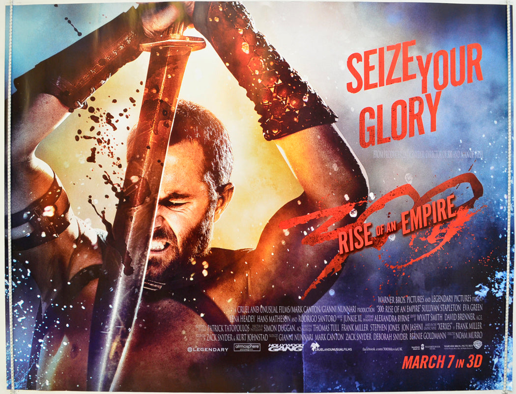 300 : Rise Of An Empire  (Version 3)   Original Quad Poster - Film Poster - Movie Poster  