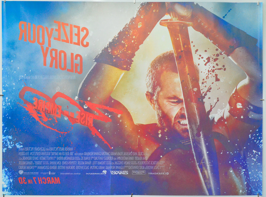300 : Rise Of An Empire (Back) Cinema Quad Movie Poster 